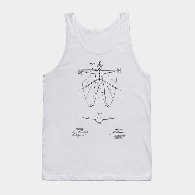 Swimming Apparatus Vintage Patent Hand Drawing Tank Top by TheYoungDesigns